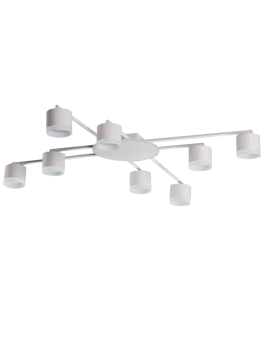 Lustră 8*GX53+LED 12W 4000K albă LUMINALED