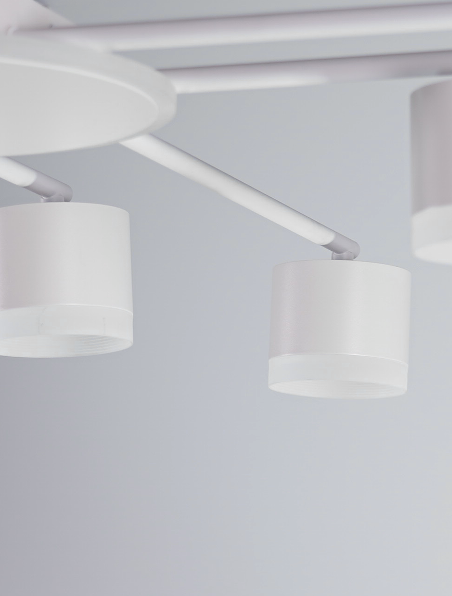 Lustră 8*GX53+LED 12W 4000K albă LUMINALED