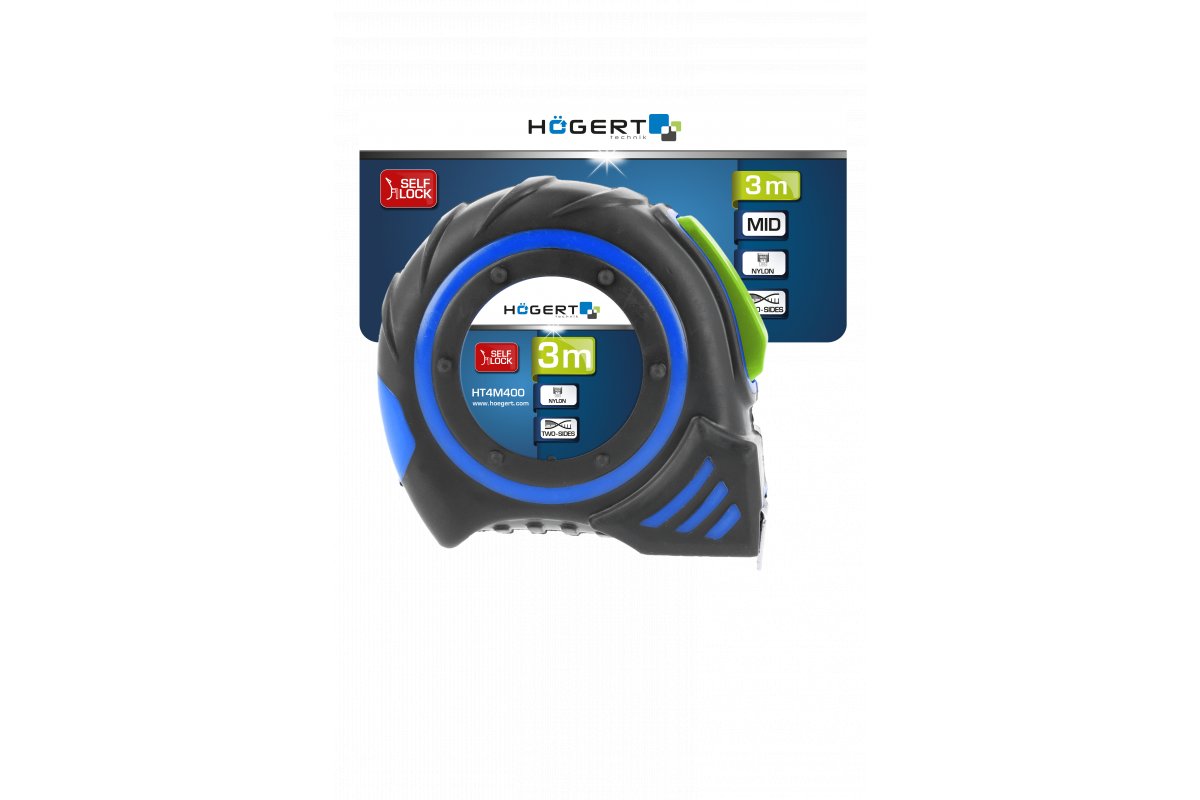 Ruletă 8mx25mm cu magnet HOGERT