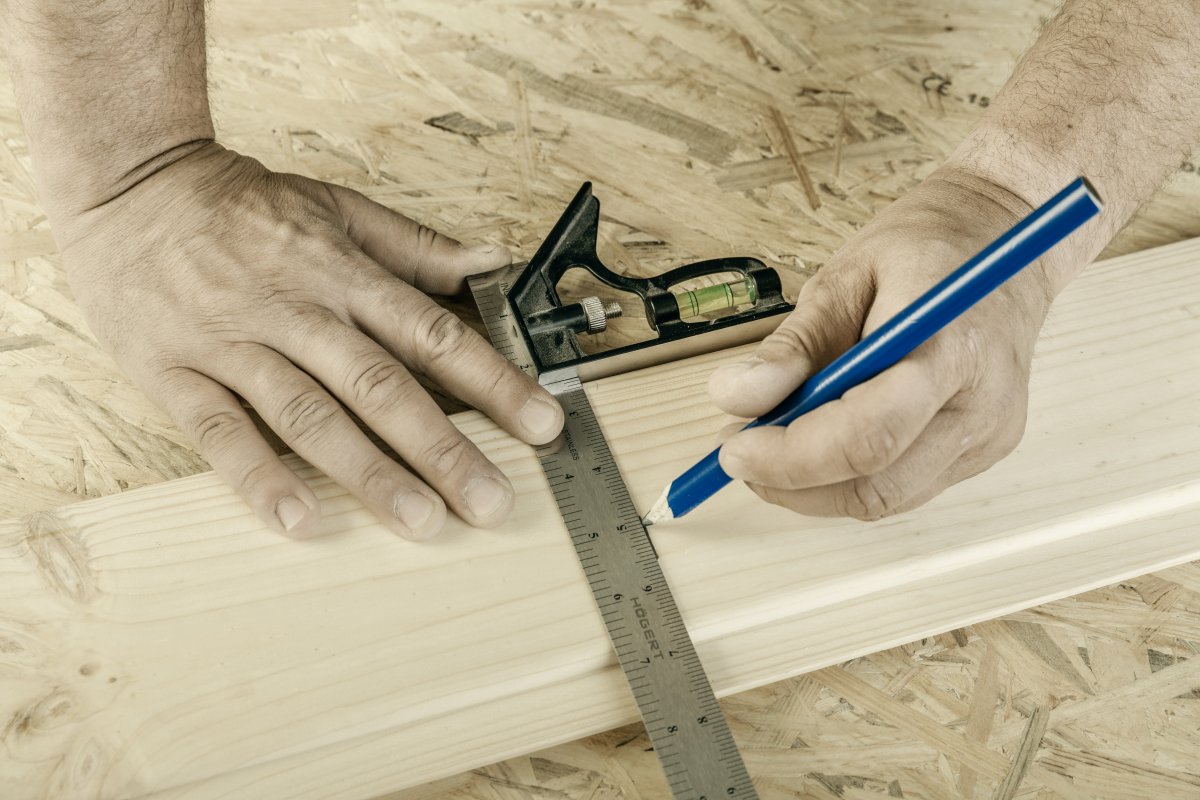 Echer 300mm cu nivelă HOGERT