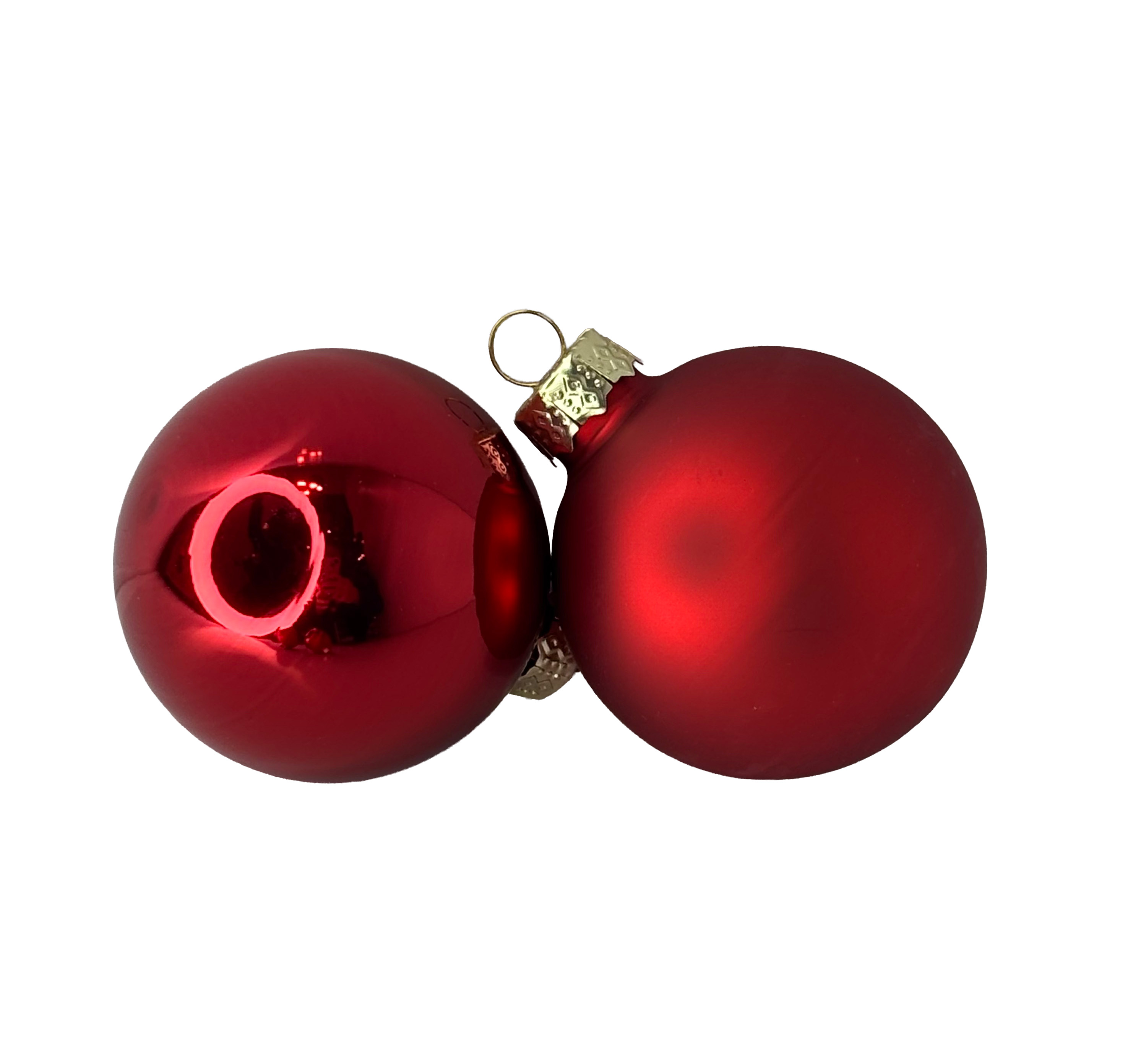 Set globuri 16X50mm "Red", în cutie