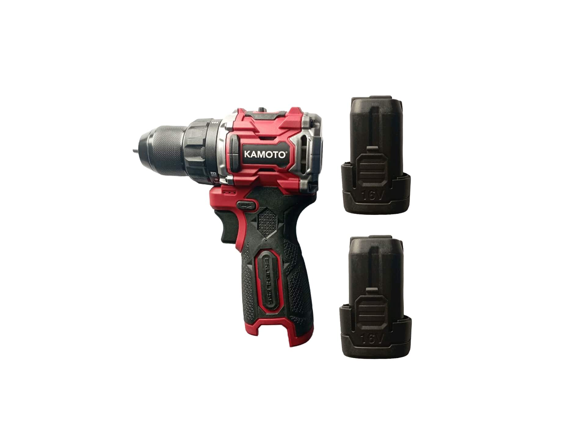 Аккумуляторная дрель-шуруповерт KAMOTO DB55 с 2 аккумуляторами и зарядным устройством.