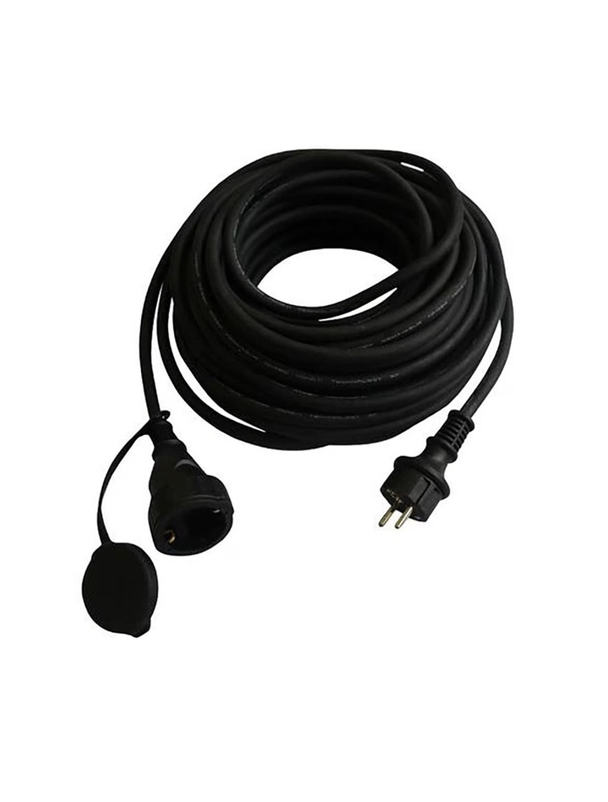 Удлинитель на 1 розетку Schuko, 5 м, 3G1,5, чёрный, TIMEX