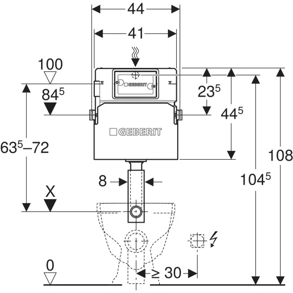 Резервуар встроенный Delta 12 6/3.5L