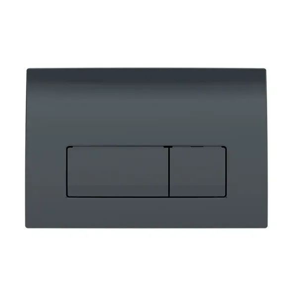 Клавиша смыва Delta 50 квадратная двойная Black Матовый CEE