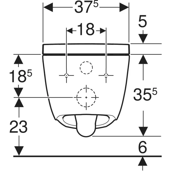 Туалет подвесной Aqua Clean Белый