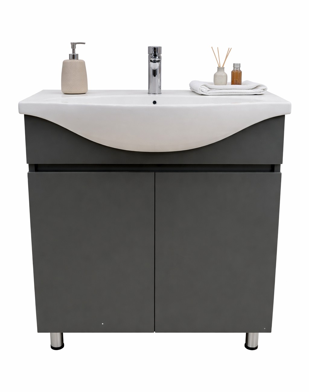 Mobilier de baie MELIS ANTRACITE 80cm