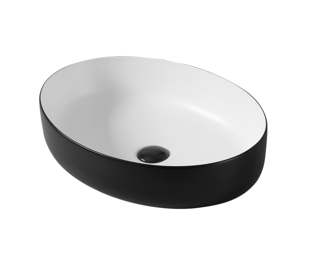 Умывальник K606 Black-White 545*410*140