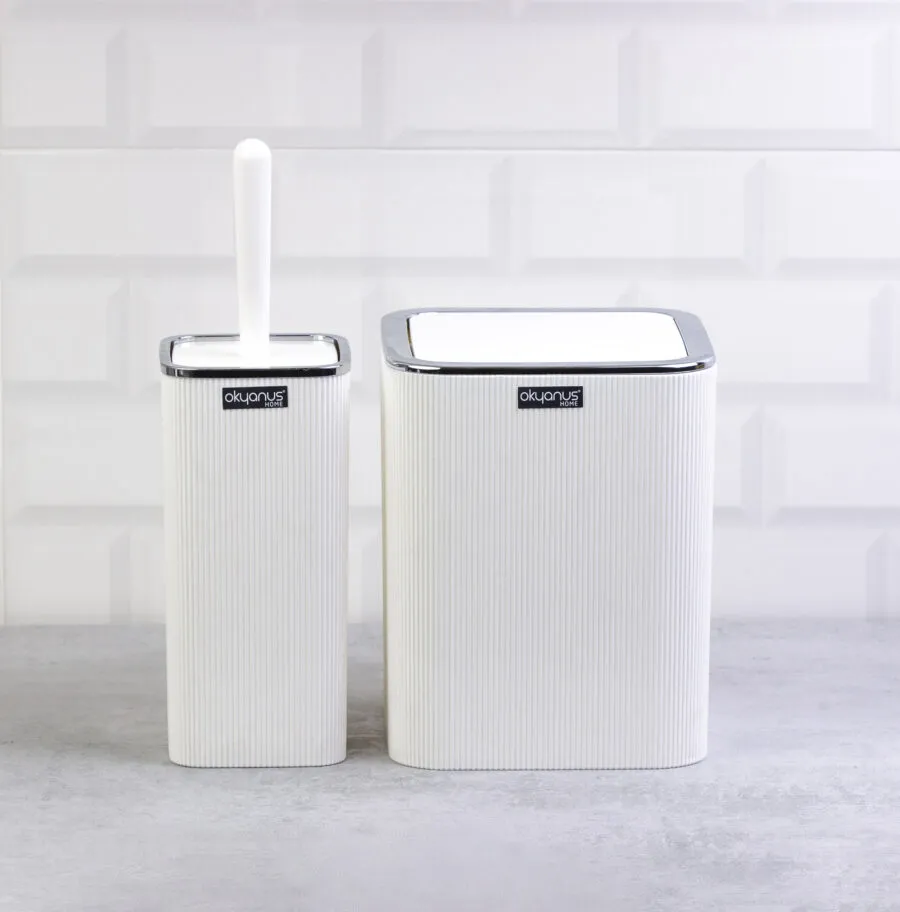 SQUARE 2pcs BATHROOM SET CHROME/OKY-507(8)