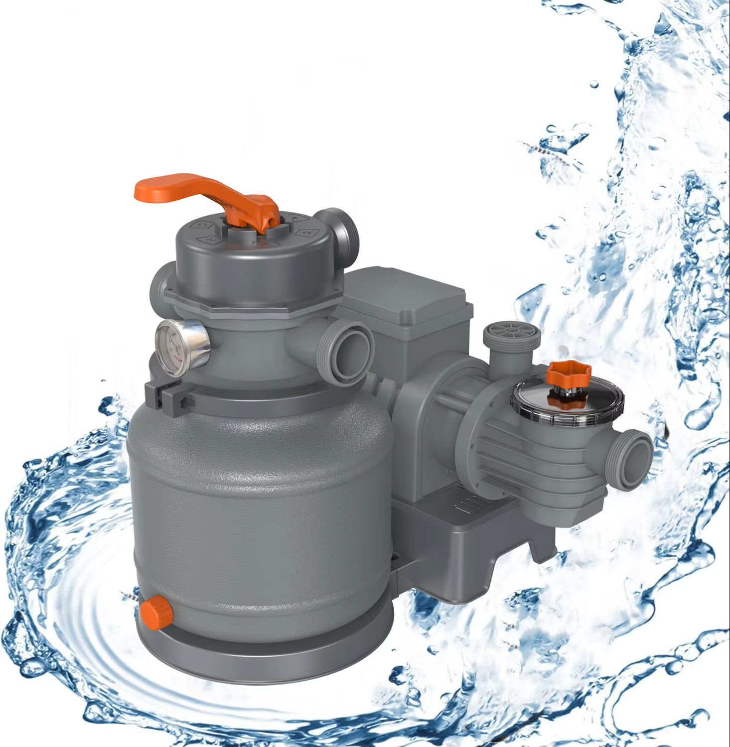 Pompa cu filtru de nisip 2300 gal/h