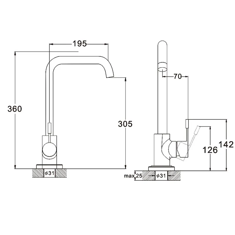 Baterie ZEGOR p/u bucatarie SAP4-B