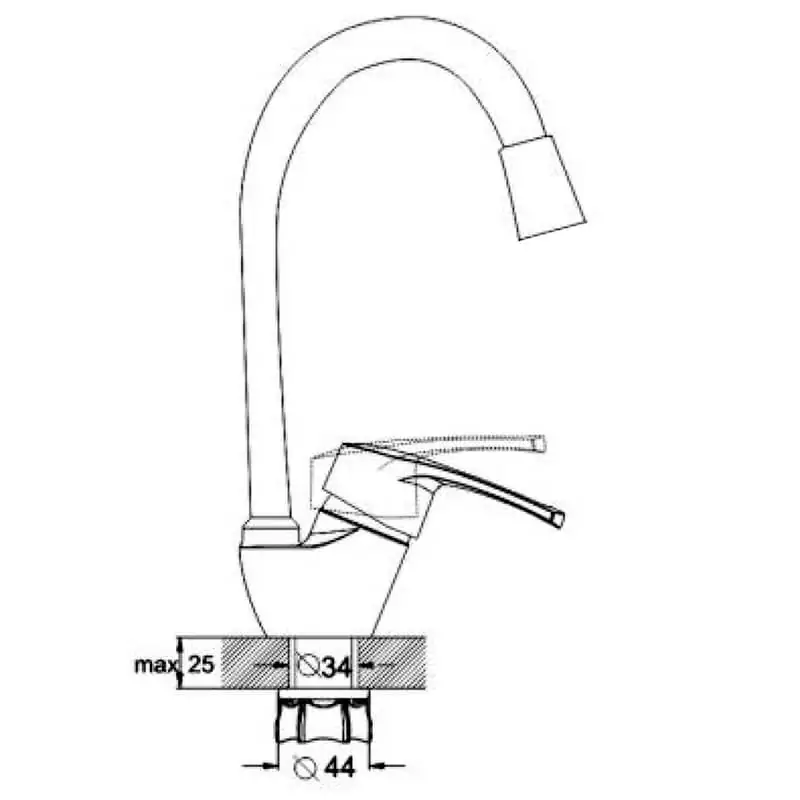 Baterie ZEGOR p/u chiuveta   YUB4F-KB