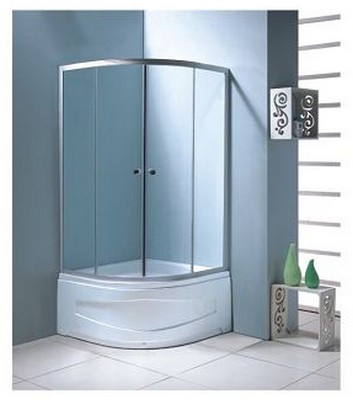Кабина для душа 900*900*1950 с высоким поддоном круглая форма стекло 29038
