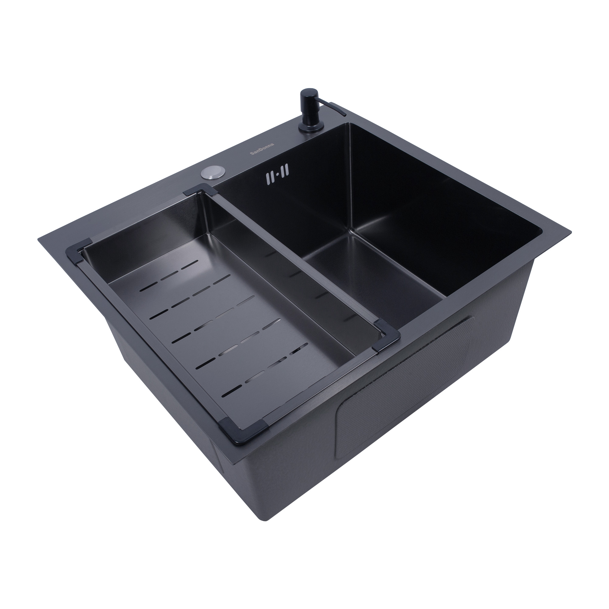 Chiuveta SanDonna  handamade HD5550 Negru VOR57925