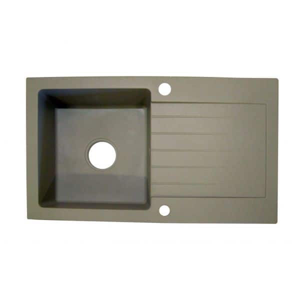 Chiuveta granit 760*440mm*160 1cuva cu blat set fiting gri ZQZ2113 29106