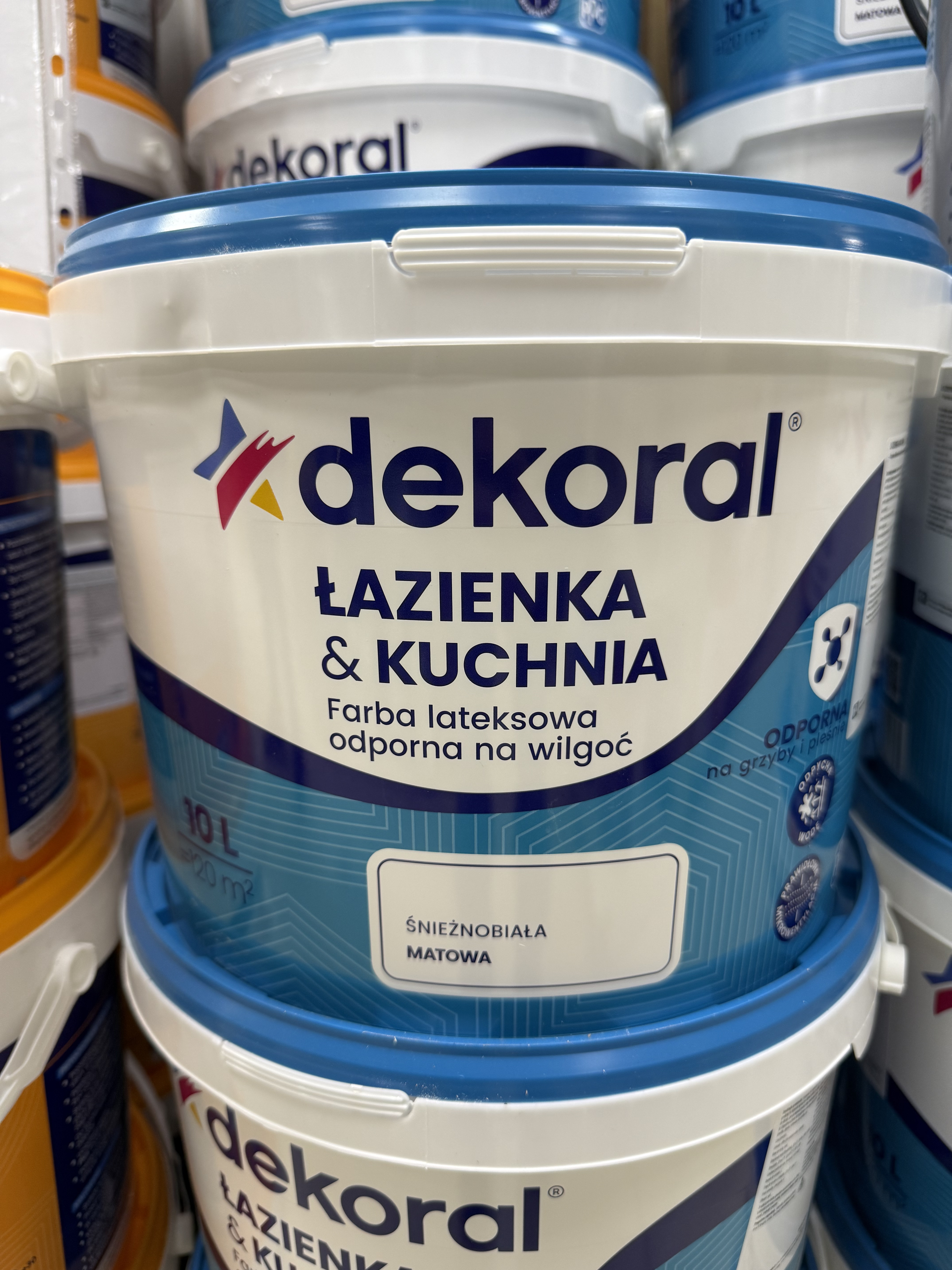 Vopsea acrilica bucatarie si baie snieznobialy  10.0L alb ca zapada 320910