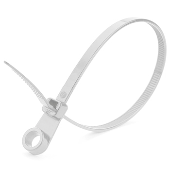 Стяжка дюбельная 300×5 мм белая