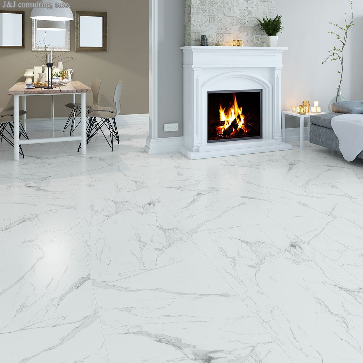 Mykonos White 9550 60*60/Bulgaria 1C (43.2)