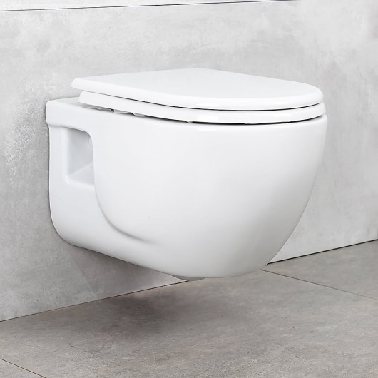 WC SET LUCCO BRILLA WHITE +bideu+capac