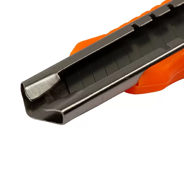 Cutit 18mm cu buton metalic portocaliu 306704