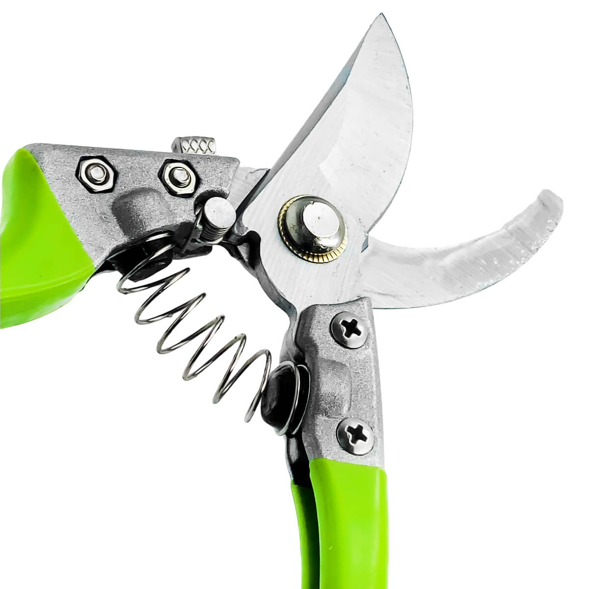 Садовые ножницы 210 мм с алюминиевыми зелёными ручками