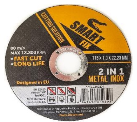 Disc debitare metal/inox SMART FIX  125*1.2*22