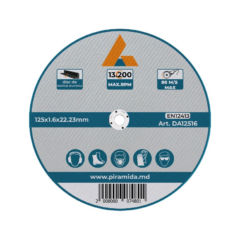 Диск для резки нержавейки 125*1.6*22.23 DI12516