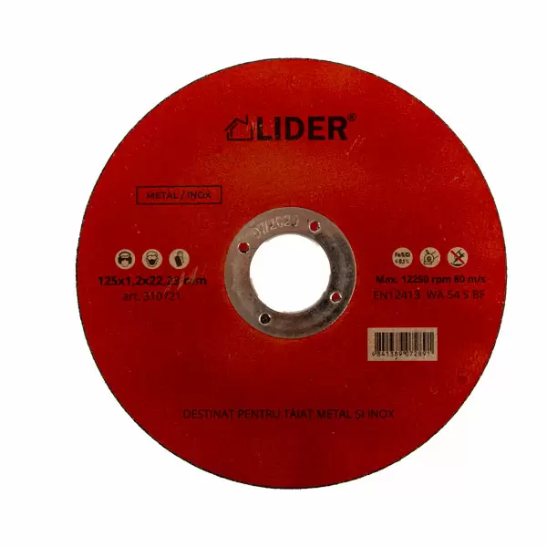 Disc p/u metal si inox 125*1.2*22mm universal 310721