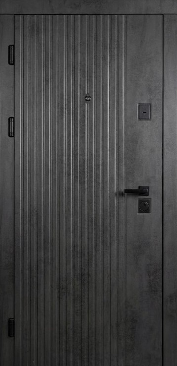 Usa met.Тип 10 бетон темно серый/белая шагрень 2050*860 (L)