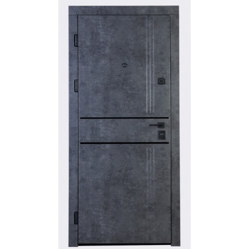 Usa met.Тип 14 мрамор темный/бетон снежный 2050*860 (L)