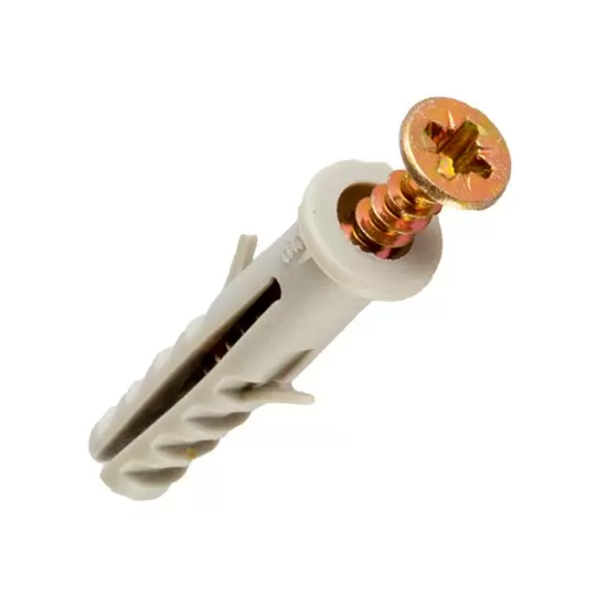 Полипропиленовый дюбель со шурупом 6/3×40 (30 шт.)