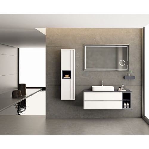 Mobilier de baie Elantra 120 white/mat.anthracite