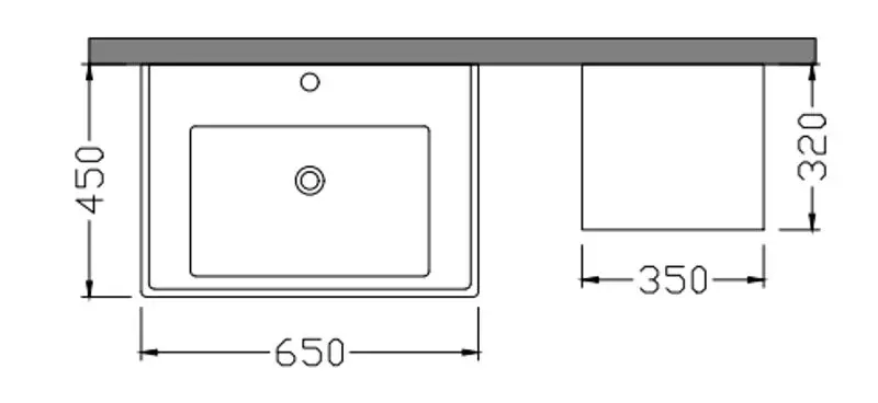 Мебель для ванной Kona Plus 65 Dorado