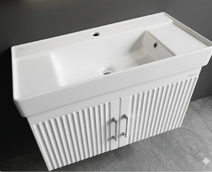 Mobilier de baie suspendat AREA 85cm white+Sharp 85