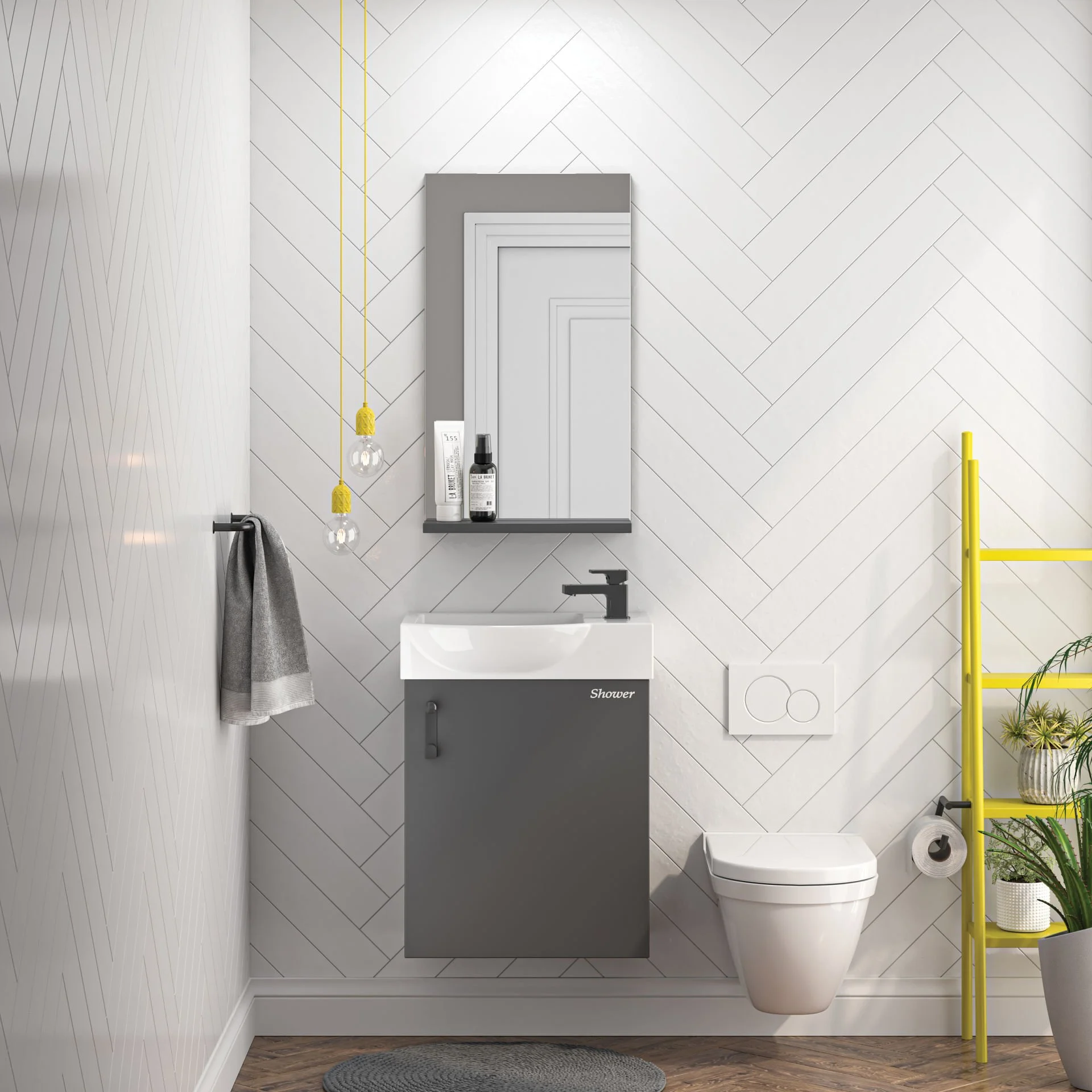 Oglinda p/u mobilier de baie LITOS 45cm