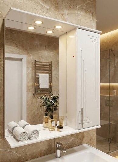 Зеркало для тумбы ABLY 75 см правое