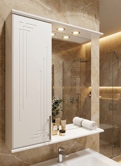 Зеркало для тумбы ABLY 75 см левое