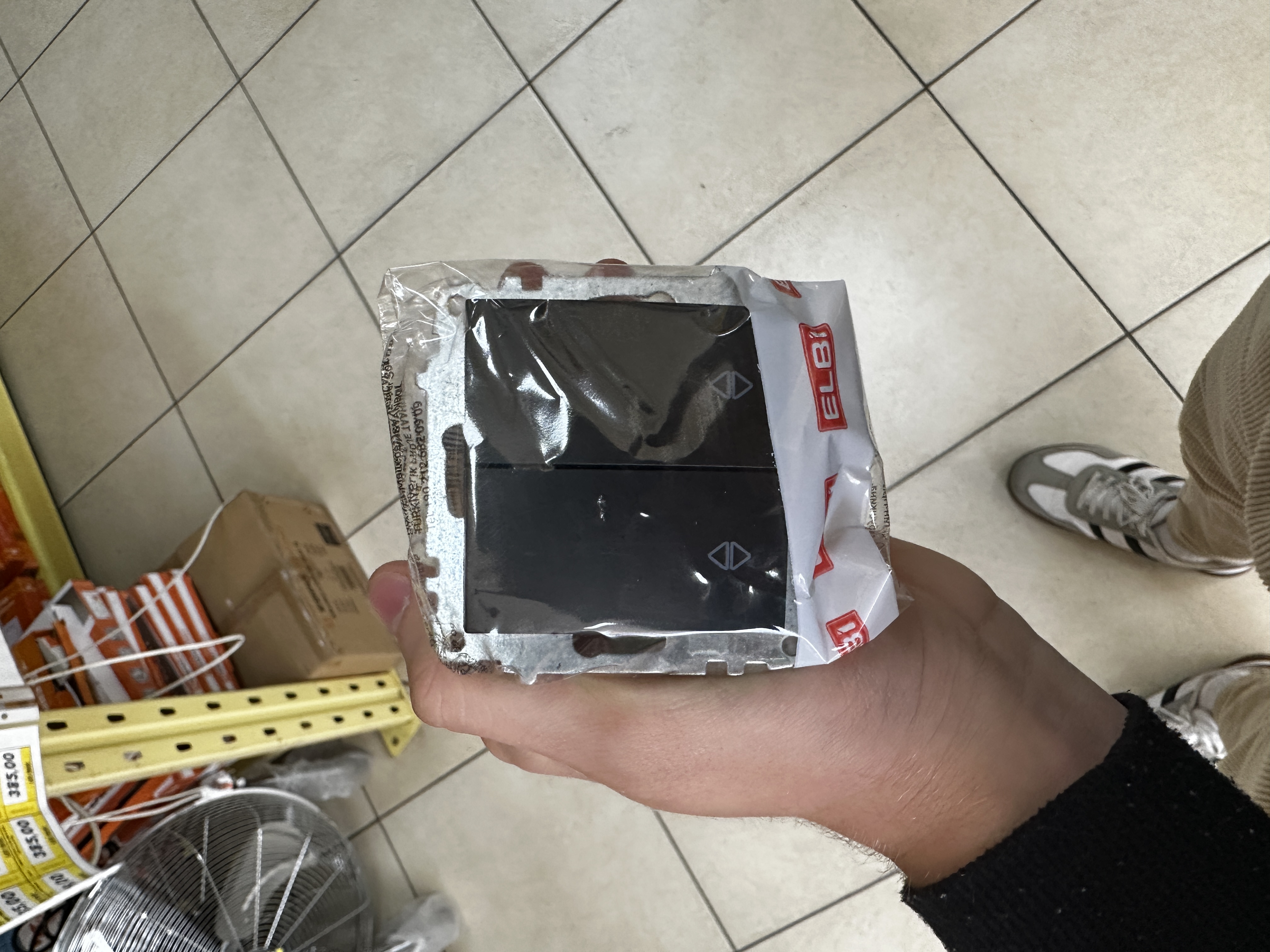 Intrerupator EL-BI-ZENA 609-014800-211 CAP SCARA DUBLU(negru)