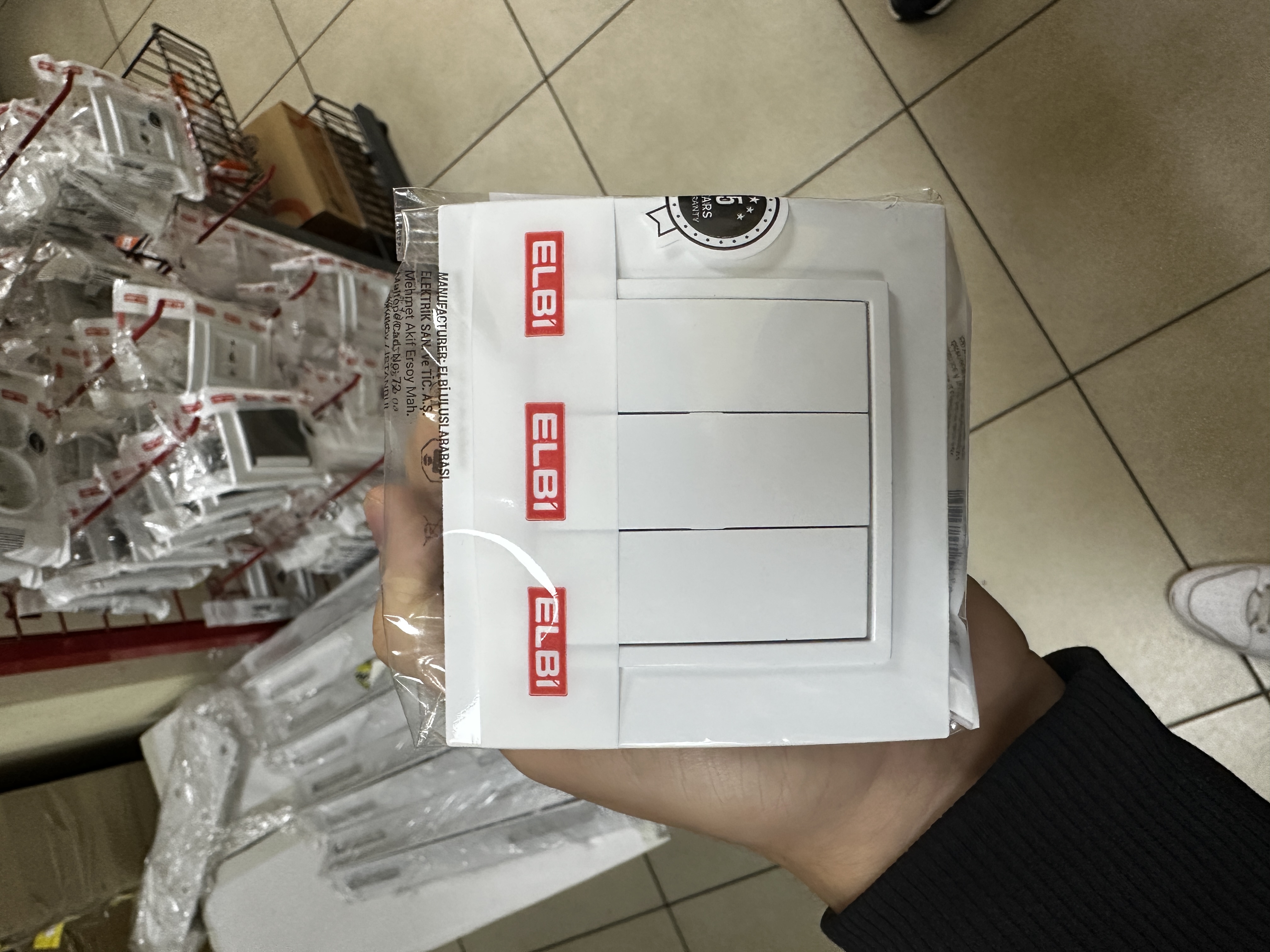 INTRERUPATOR TRIPLU ST (ALB \EL-BI ZENA 500-015600-254 ) 1/10/60