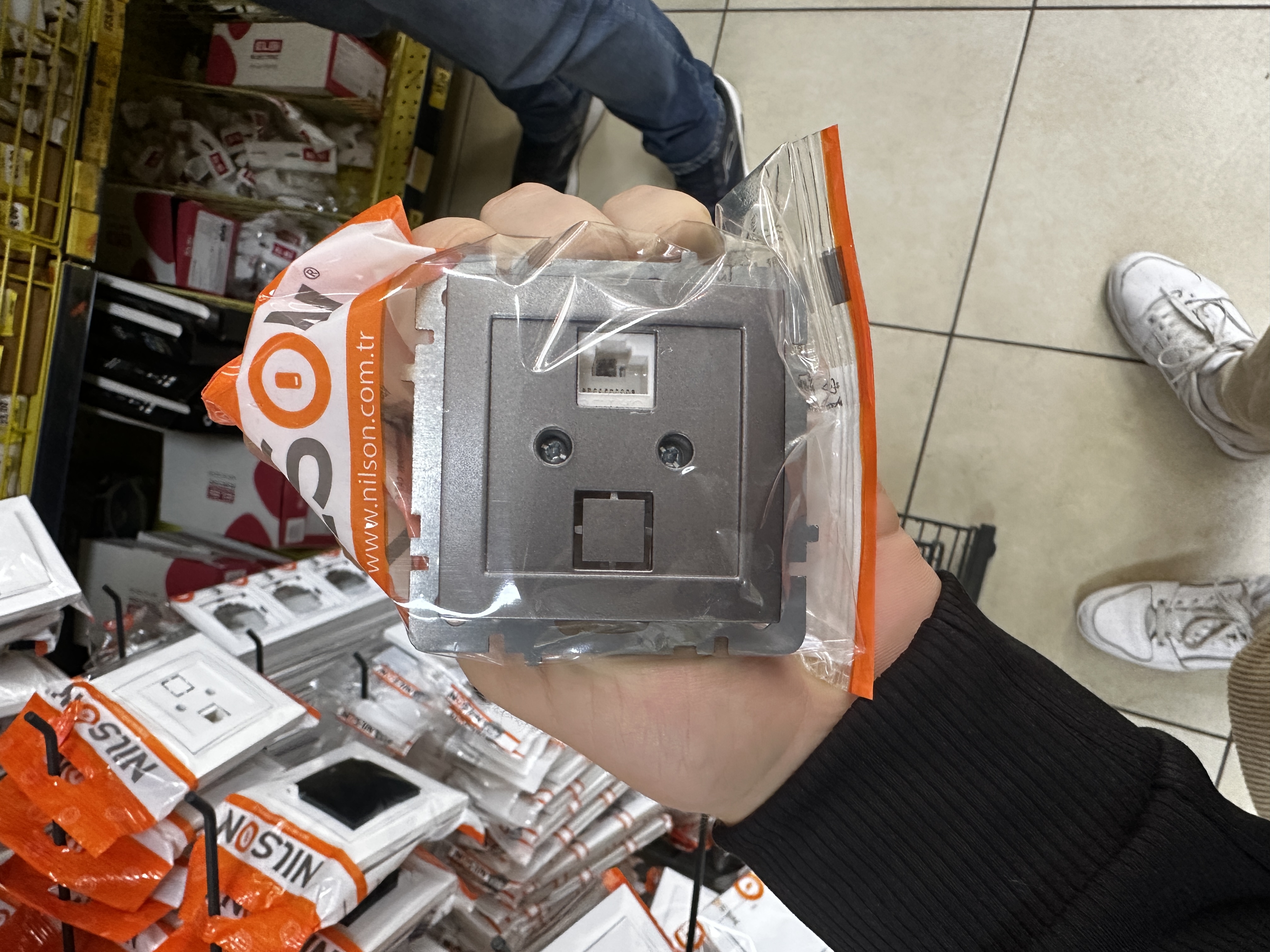 PRIZA  CAT5E negru/24160444 NILSON