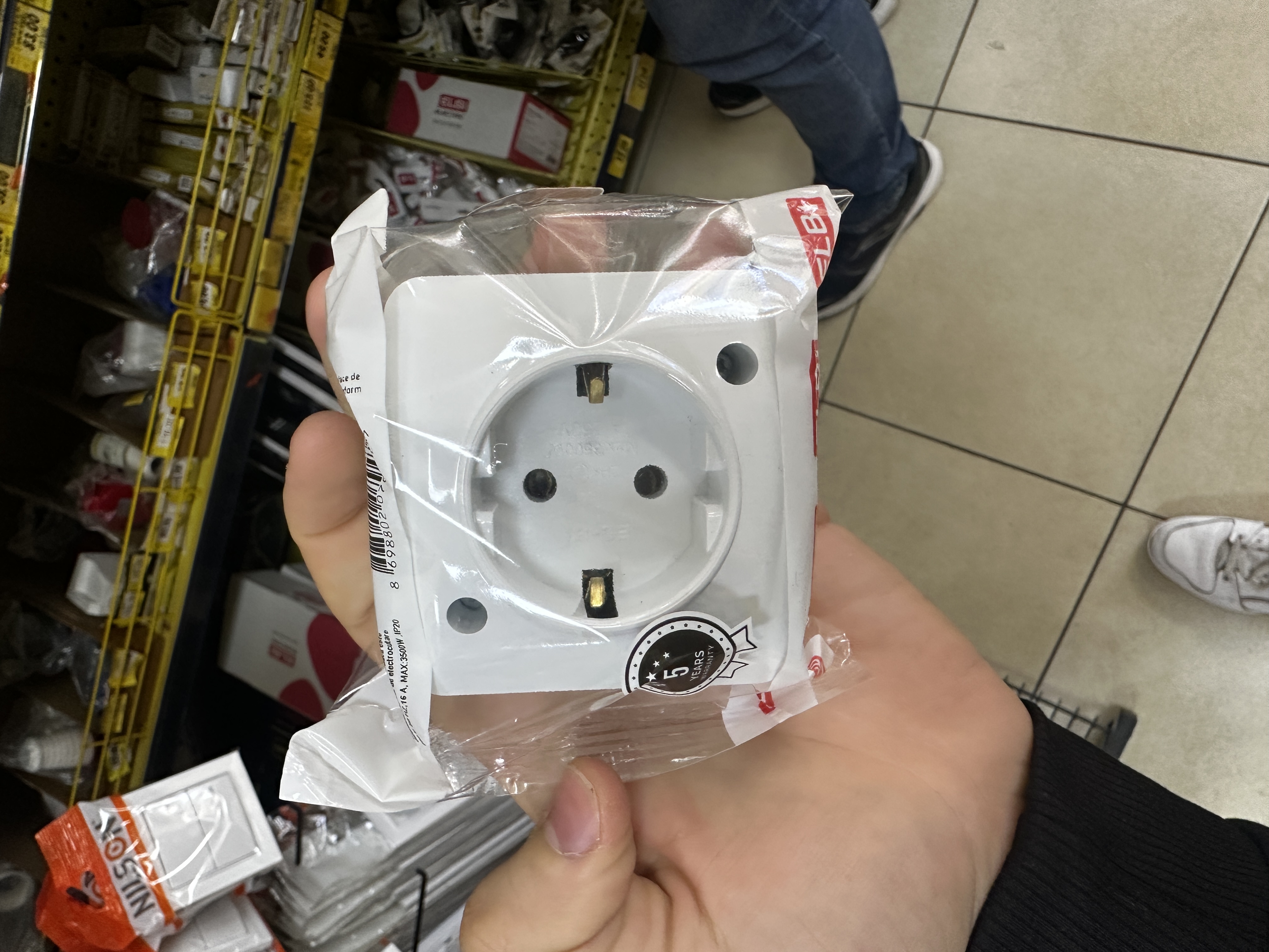 Priza alba 1L ZK Ext 504 0200 217 B ALSU