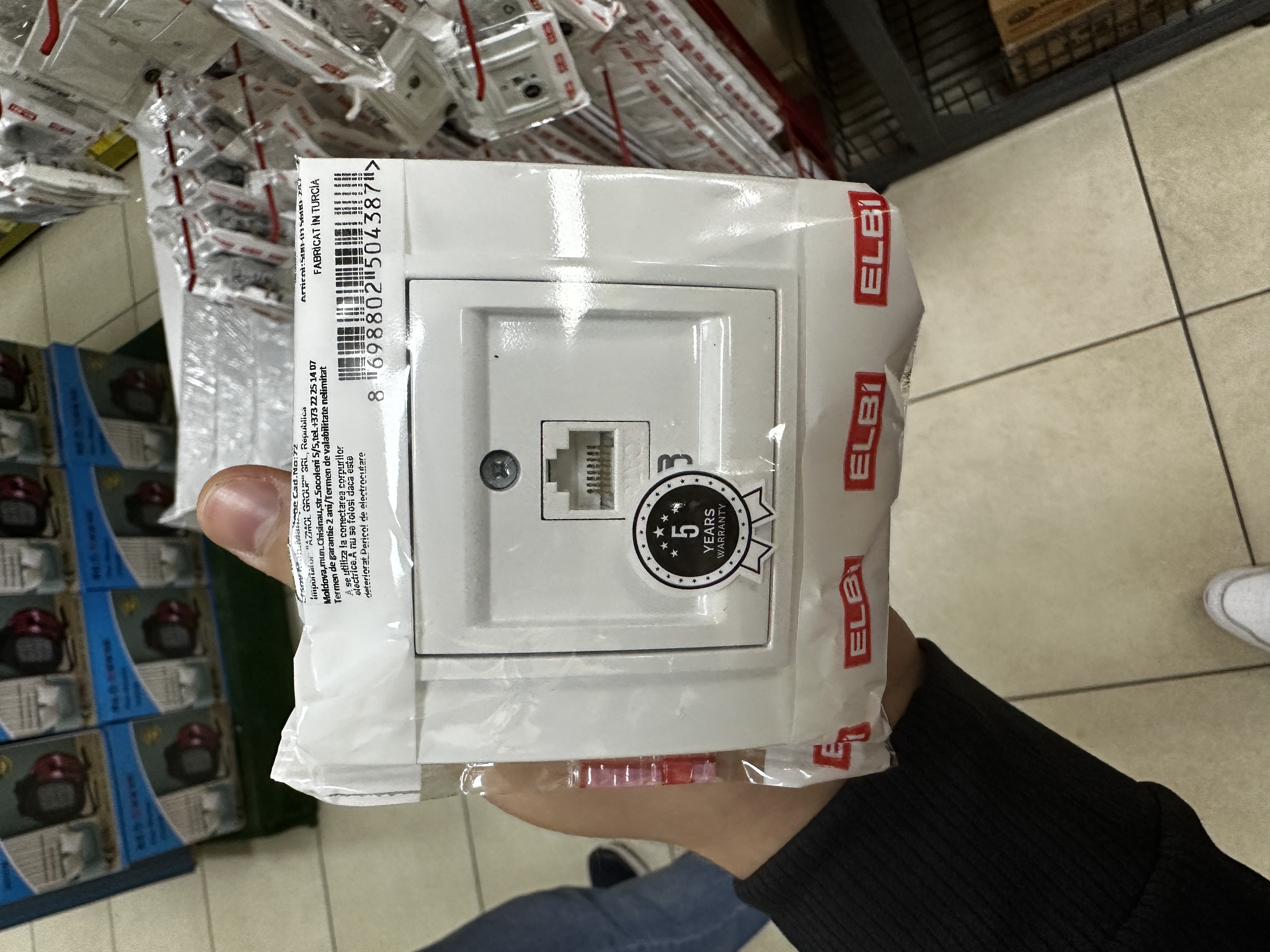 PRIZA DATE (RJ45 CAT6) ST EL-BI ZENA 500-015600-247 (ALB) 1/10/60