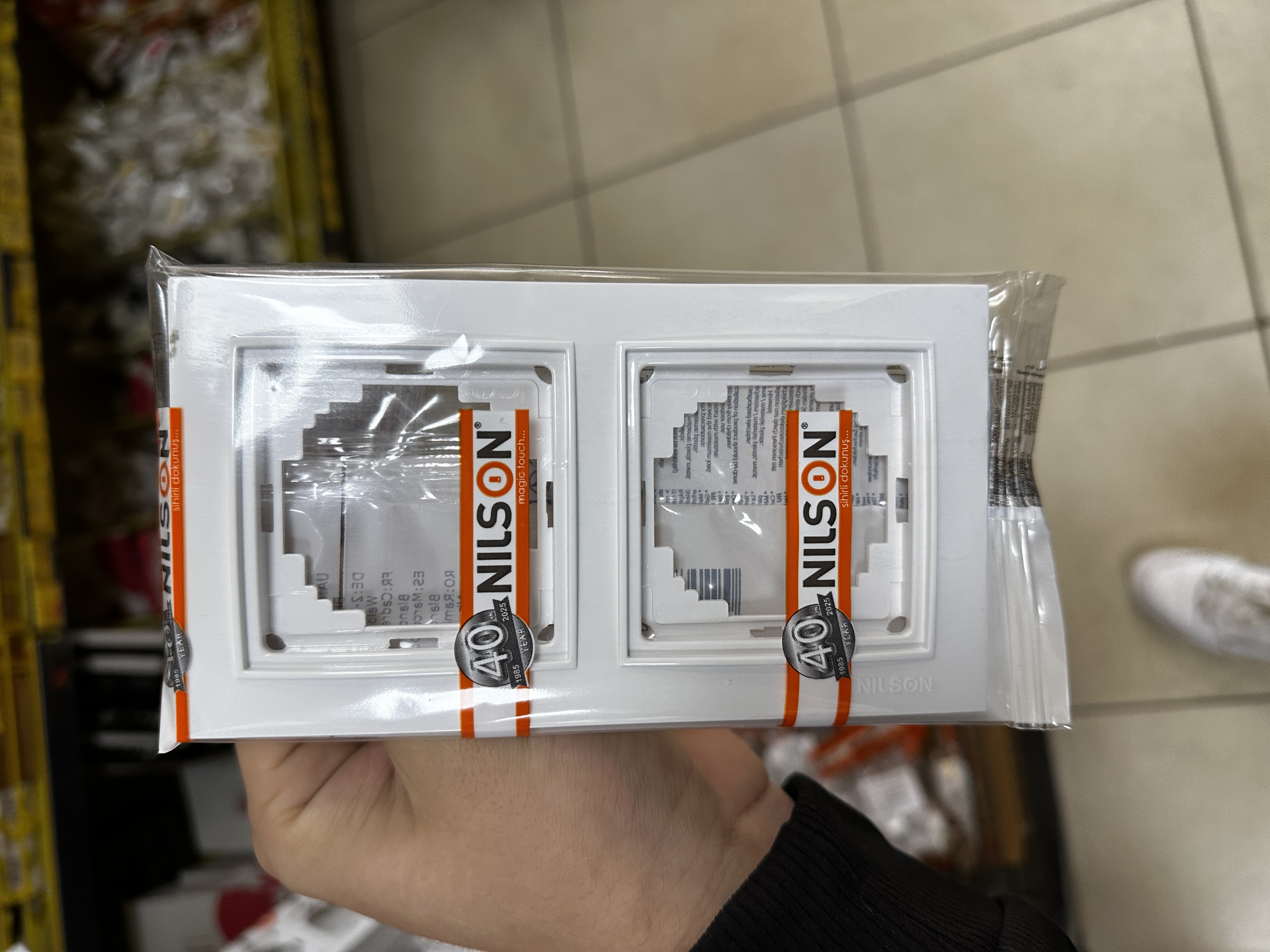 Rama 2MODULE negru 609-014800-226 EL-BI ZENA