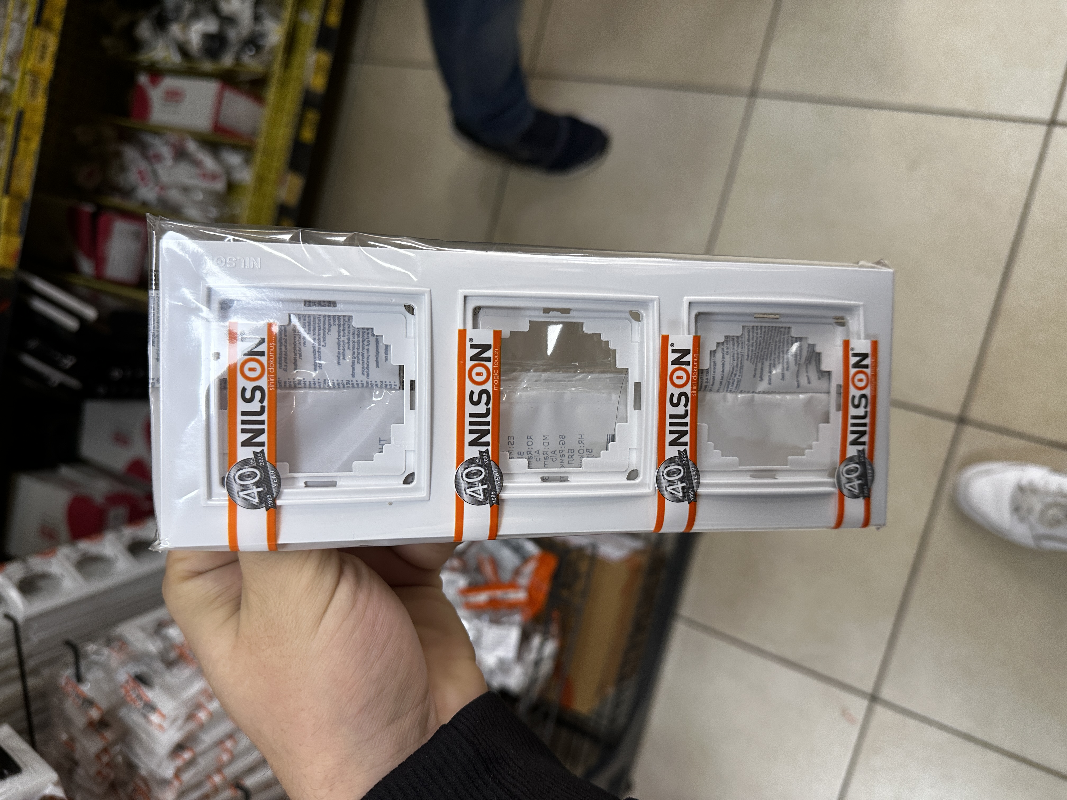 Rama 3module  EL-BI ZENA 609-014800-227(negru)