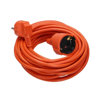 Удлинитель на 1 розетку, 20 м, без заземления, оранжевый, 10 A