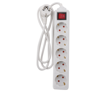 Удлинитель Y05B 5L с кнопкой, 2P+PE, 7 м, 3×1 мм², 10 A/250 V, GENERICA