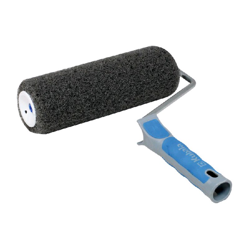 Валик с ручкой для нанесения финишного слоя 230мм серый 0614  