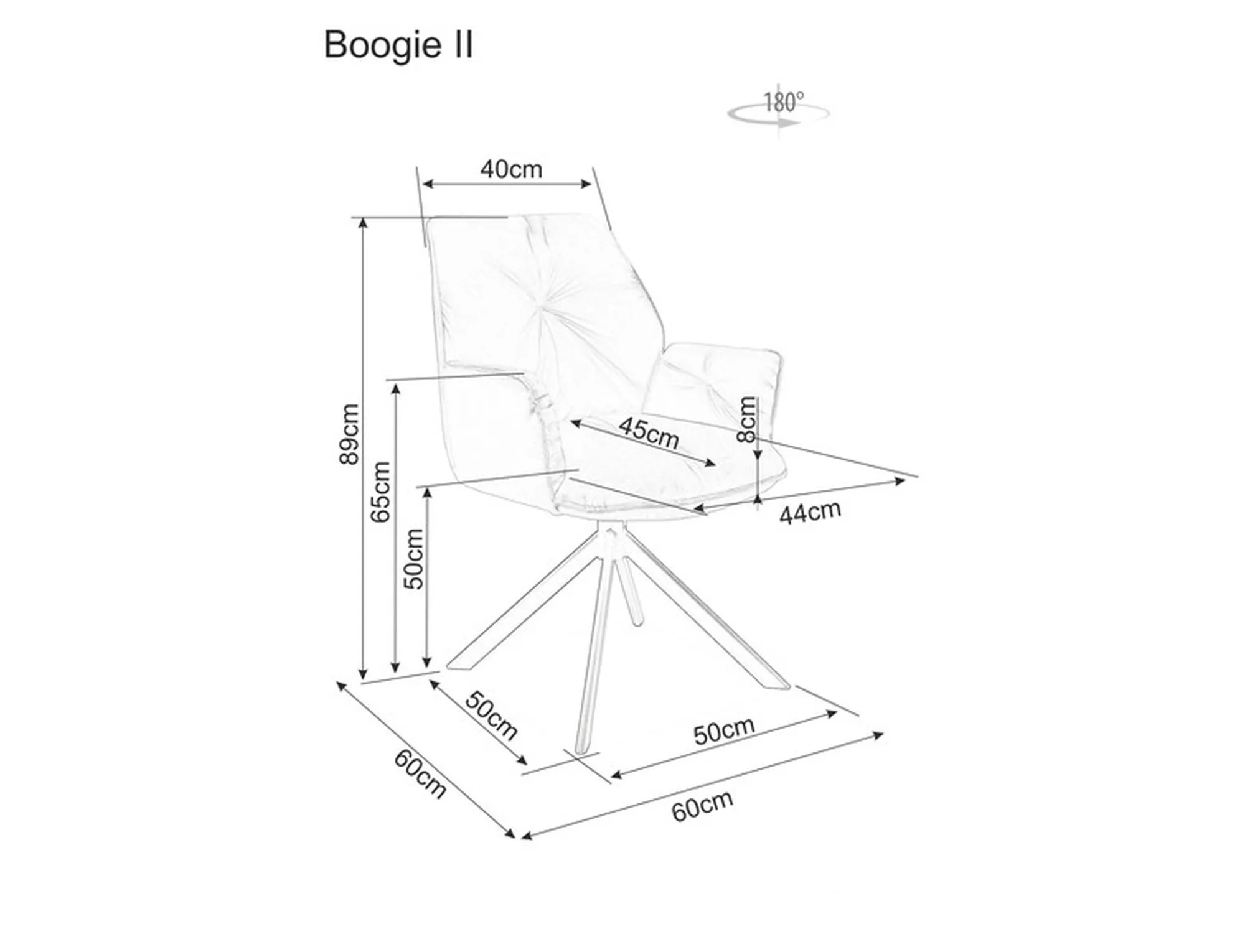 Scaun  Boogie II Velvet