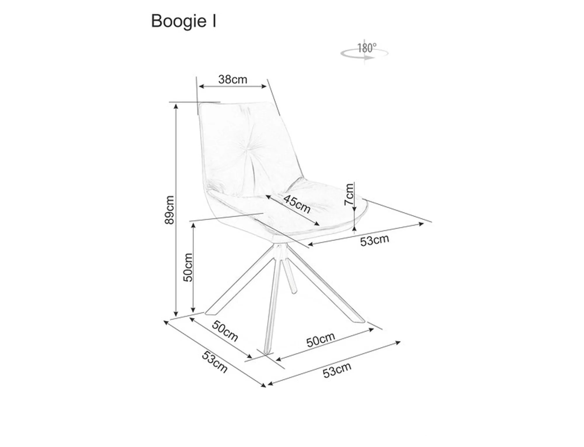 Scaun  Boogie I Velvet