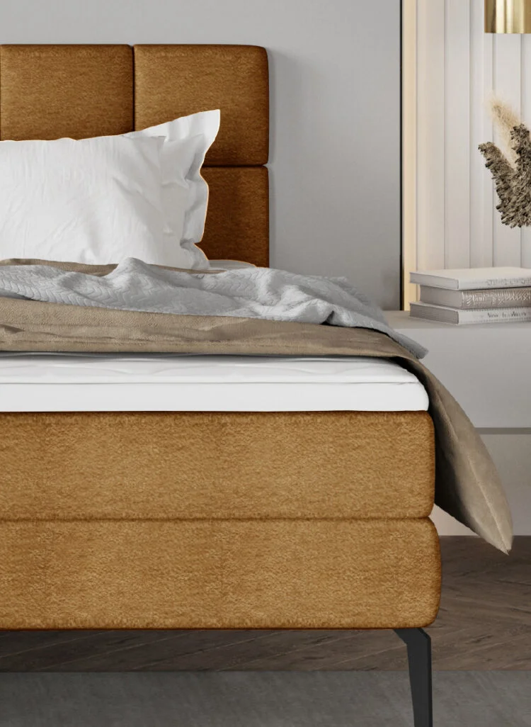 Dormitor ADEL tapițat cu stofă